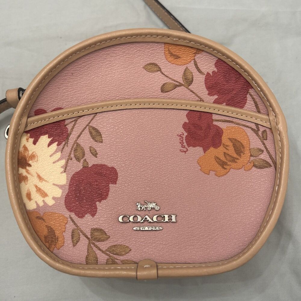 Coach Canteen Crossbody Painted Peony Floral Pink F72804 Limited Edition
